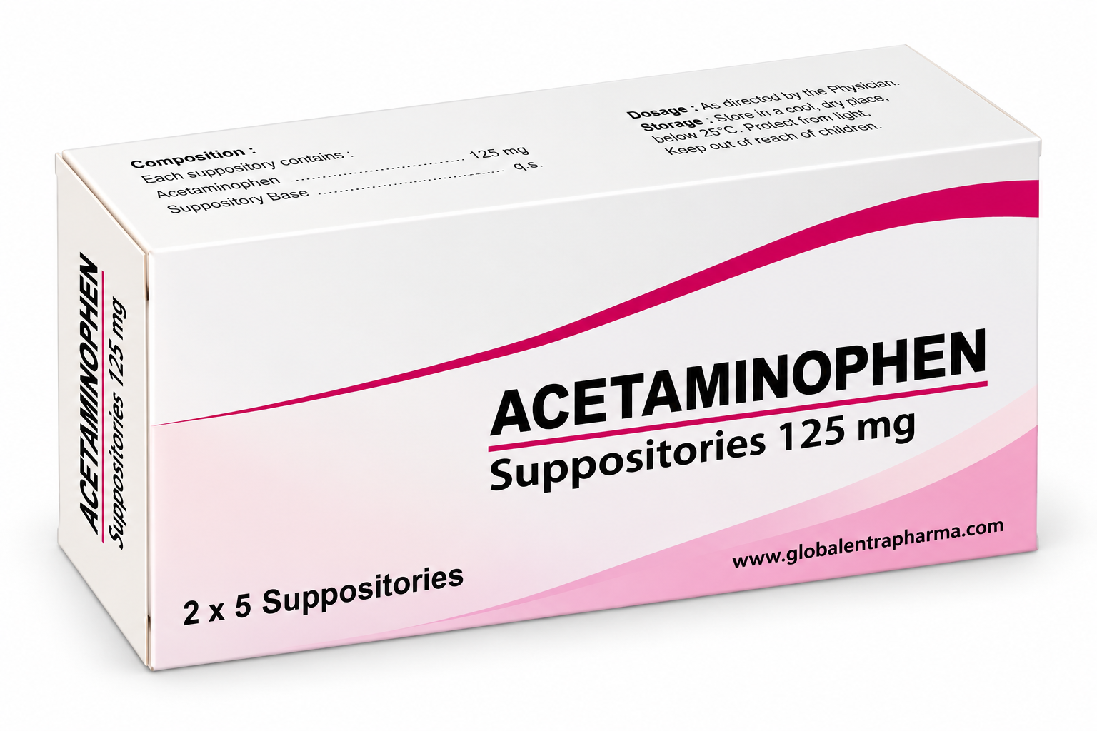 Acetaminophen Suppositories 125 mg Manufacturer in India